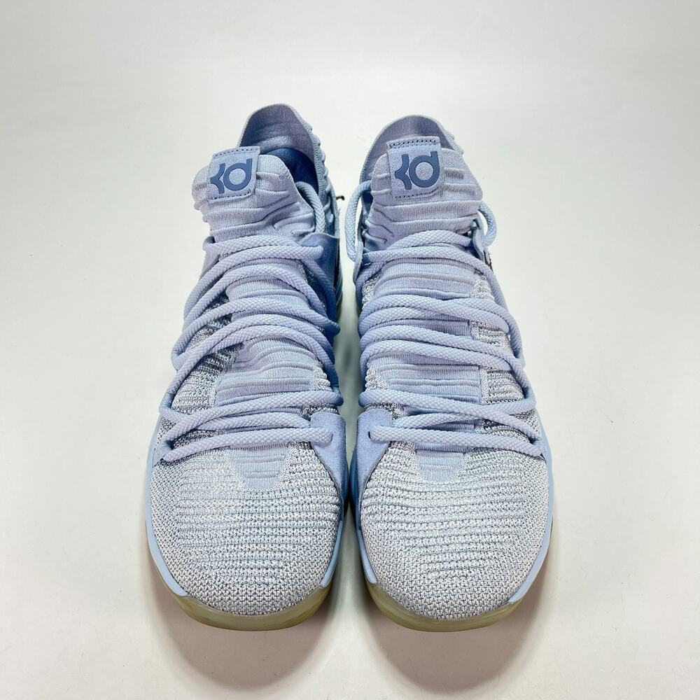 Nike KD 10 Anniversary Faint Blue Lace Up Basketball Shoes 897817-900 Mens Sz 10 - Picture 2 of 11
